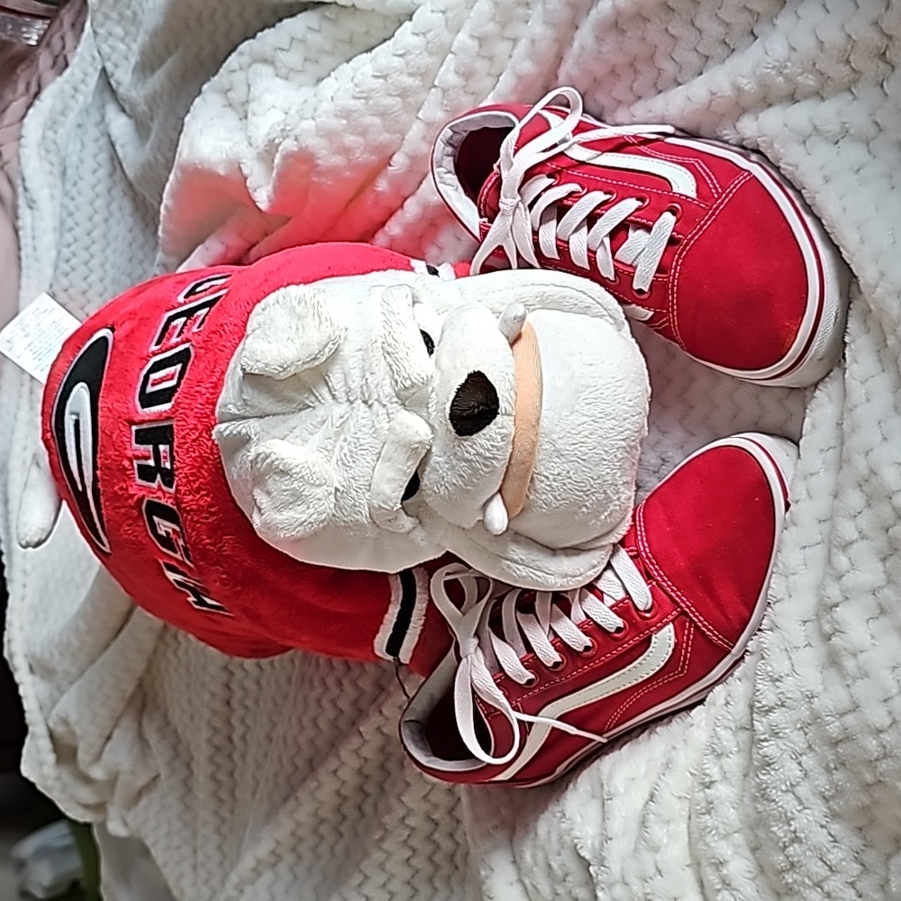 Red & White Old Skool Vans